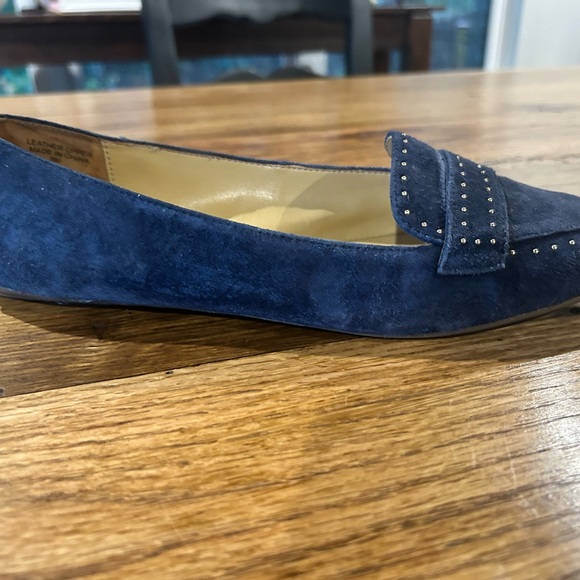 Talbots blue suede nailhead loafer in great shape - Picture 3 of 4